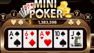 Mini poker - trò chơi nổ hũ kết hợp giữa poker và slot machine